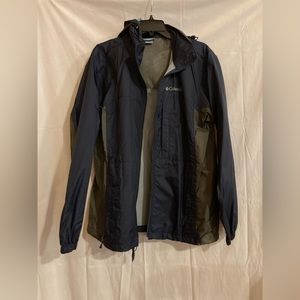 Excellent Condition Columbia Navy Rain Jacket Size M